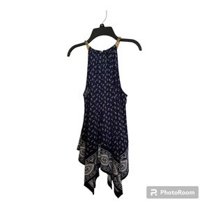 Paisley Top with Handkerchief Hem Medium